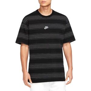Nike Men’s Premium Essential Striped T-Shirt (Black)